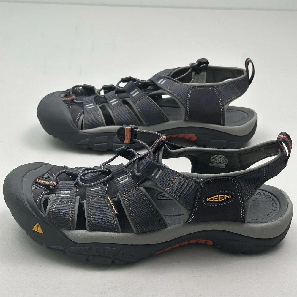 KEEN Newport H2 Water Sandals Men 13 India Ink Rust Black Gray Waterproof Hybrid